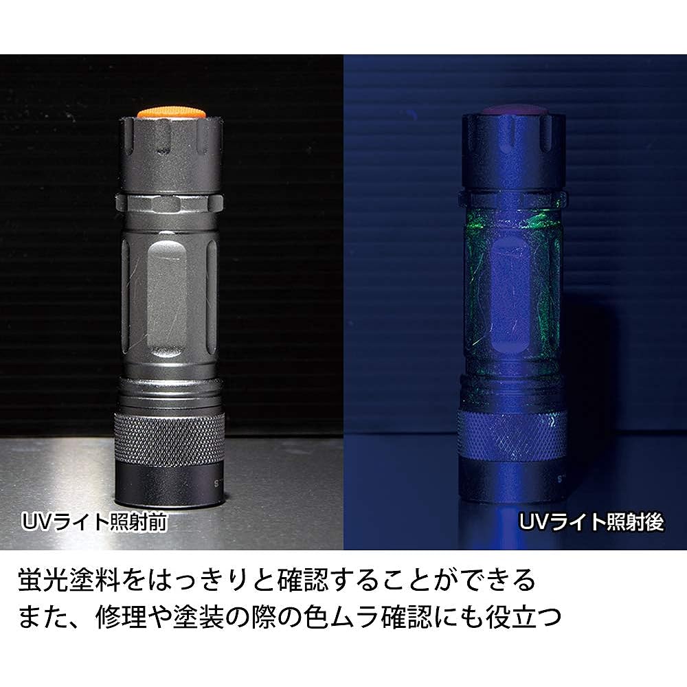 GENTOS Work light that can also be used as a flashlight LED work light Handy type USB rechargeable (dedicated rechargeable battery) 120 lumens GANTZ GZ-001UV Magnet COB
