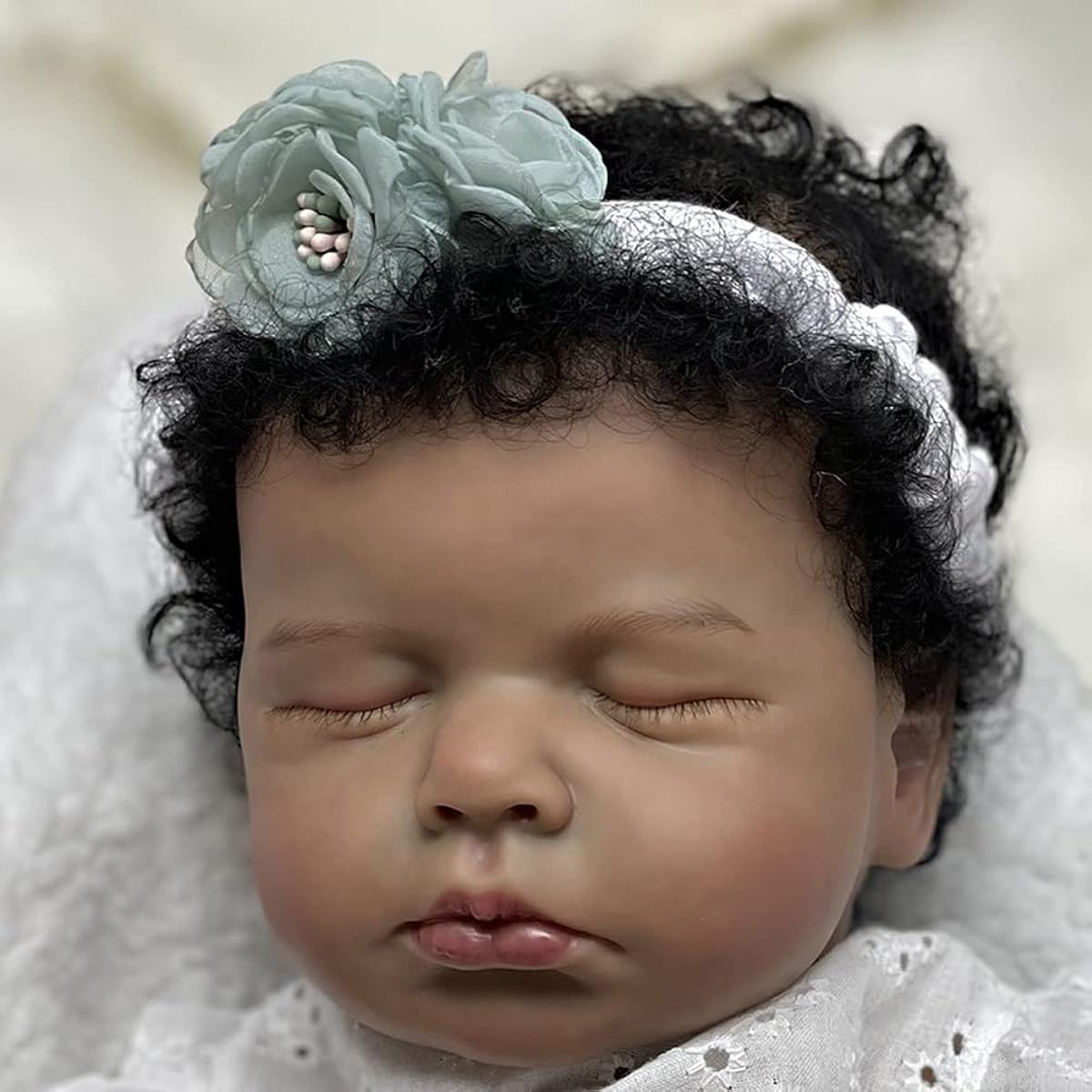Lonian 19" 48cm Handmade Realistic Bebe Reborn Doll Painted Realistic Reborn Girls (T-4183)