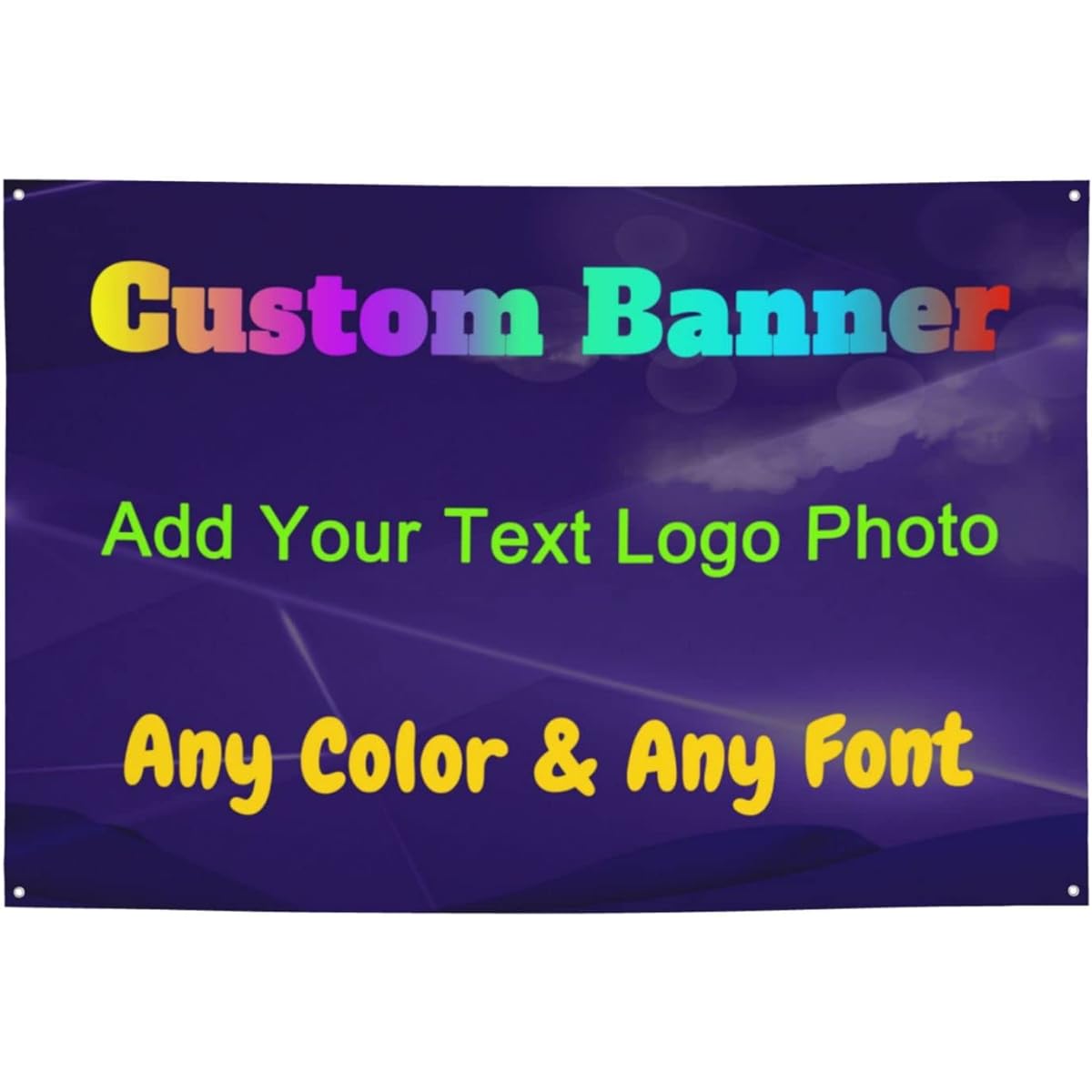 Oleksil Custom Banners and Signs Customized for Business Party, 6ftX4ft Personalized Customizable Banner Decorative Backdrop with Photo Text for Mother's Day Party, Birthday Party