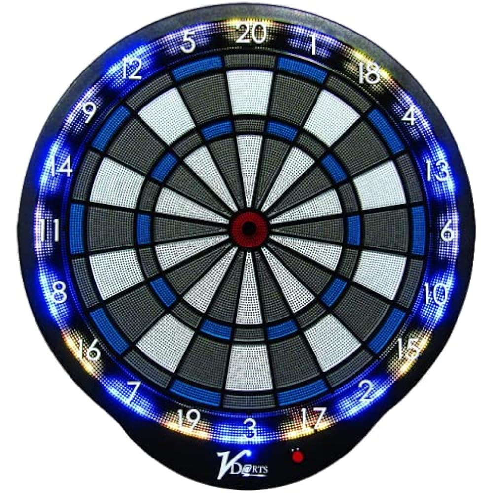 VDartsJPN LED Darts Board Set VDarts H4 Middle End V Darts Silent Darts Black