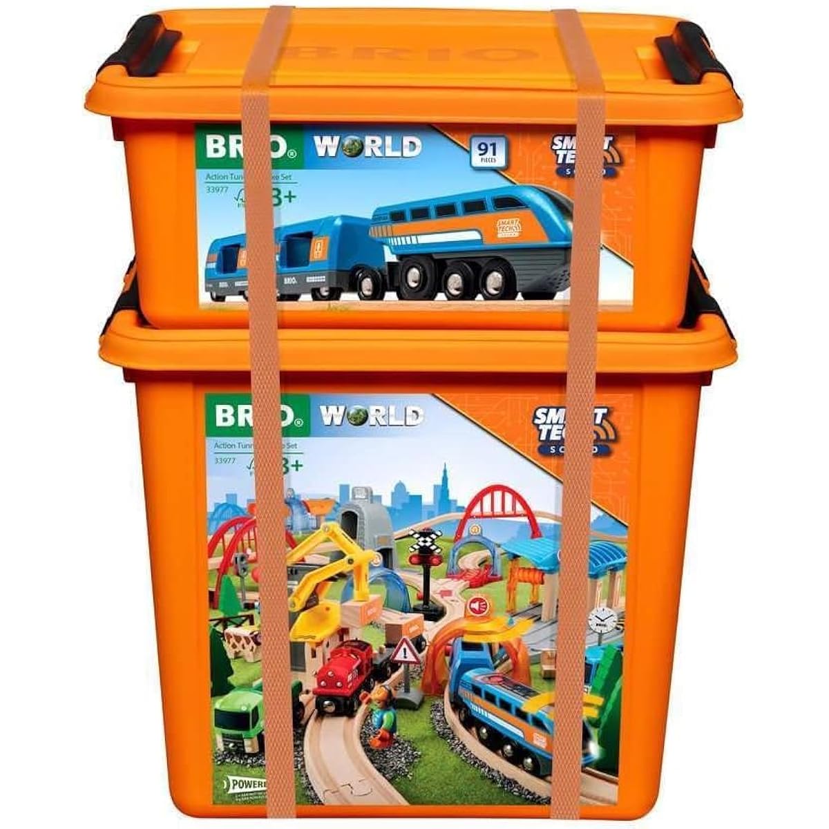 BRIO WORLD Smart Tech Sound Action Tunnel DX Set 33977