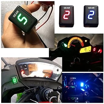 Speed Display Meter For Yamaha FZ16 FZ400 FZ6 FZ6R XJ6 XJR400 YS250 R1 R3 R6 MT07 Motorcycle LCD 6 Speed 1-6 Level Gear Indicator Digital Gear Meter