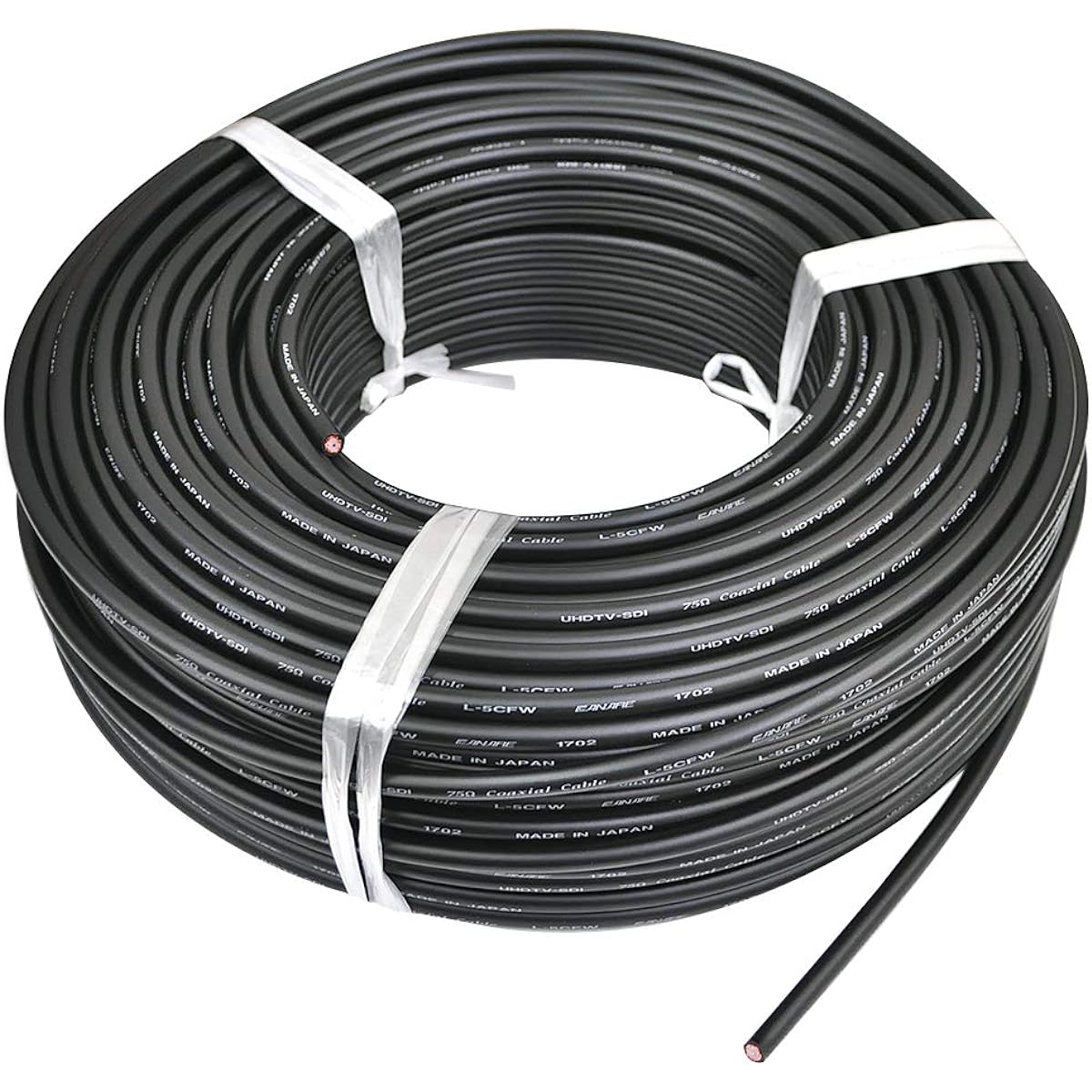 CANARE 75Ω coaxial cable L-5CFW100 BLACK