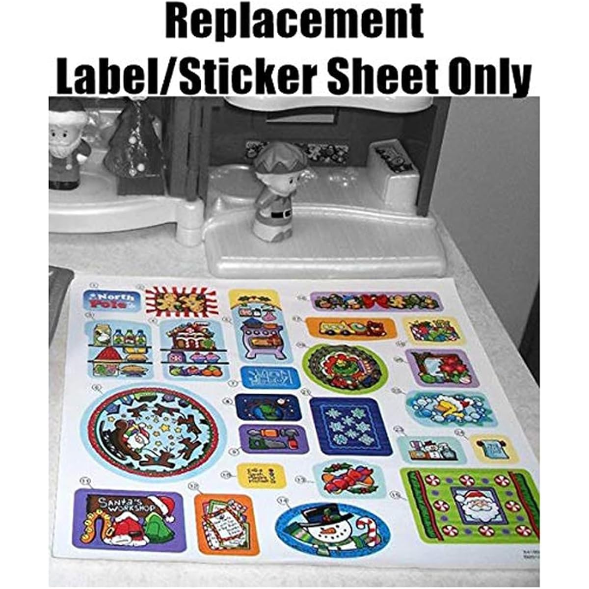 FIsher Price Little People Christmas Home - Replacement Stickers