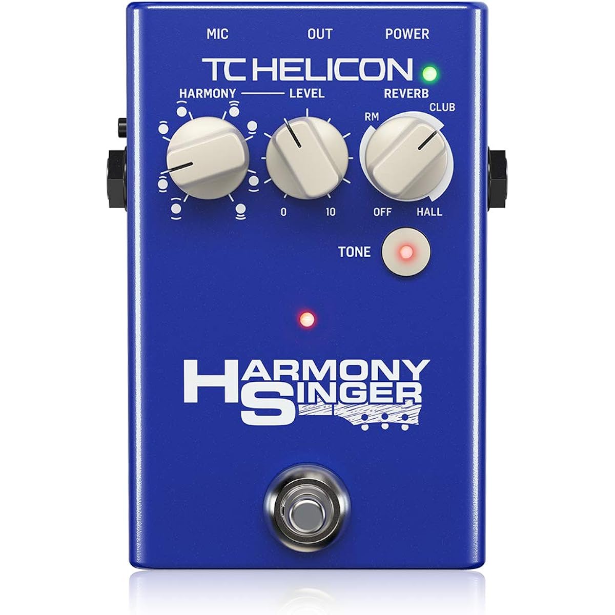 TC Helicon HARMONY SINGER 2 Battery Powered Vocal Effects Stompbox with Guitar Control Harmony Reverb Tone