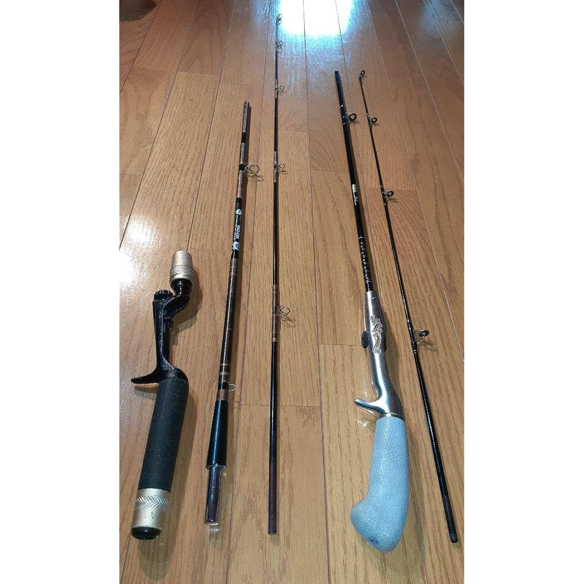 No-brand vintage ZEBCO gun grip bait rod Olympic rod set of 2, m38269921951