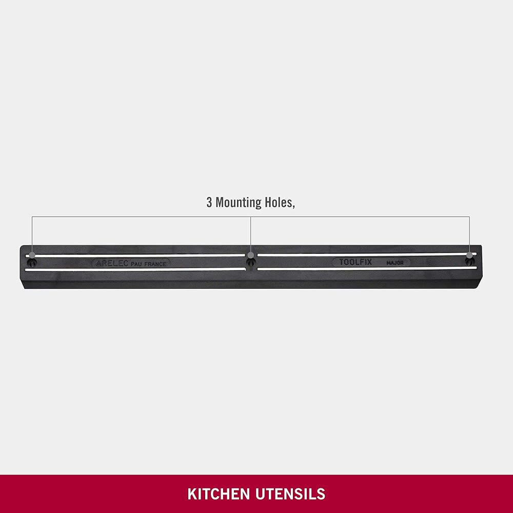 VICTORINOX Magnetic Knife Bar Black Knife Storage Wall Mounted Professional Specification 7.7091.3
