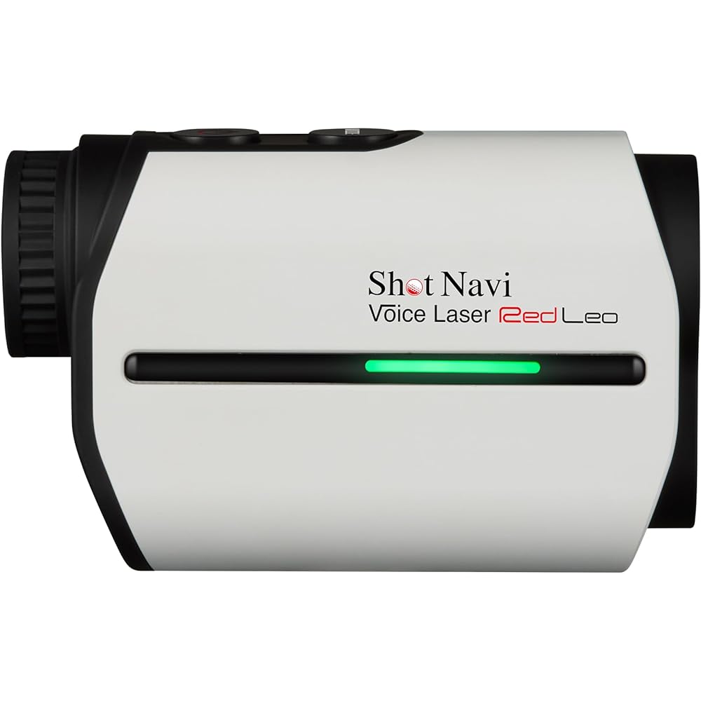 Shot Navi Golf Laser Distance Measurement Device Voice Laser Red Leo Visibility Red OLED High Speed 0.3 Second Measurement Height Difference Rechargeable Laser Distance Measurement Device Made in Japan