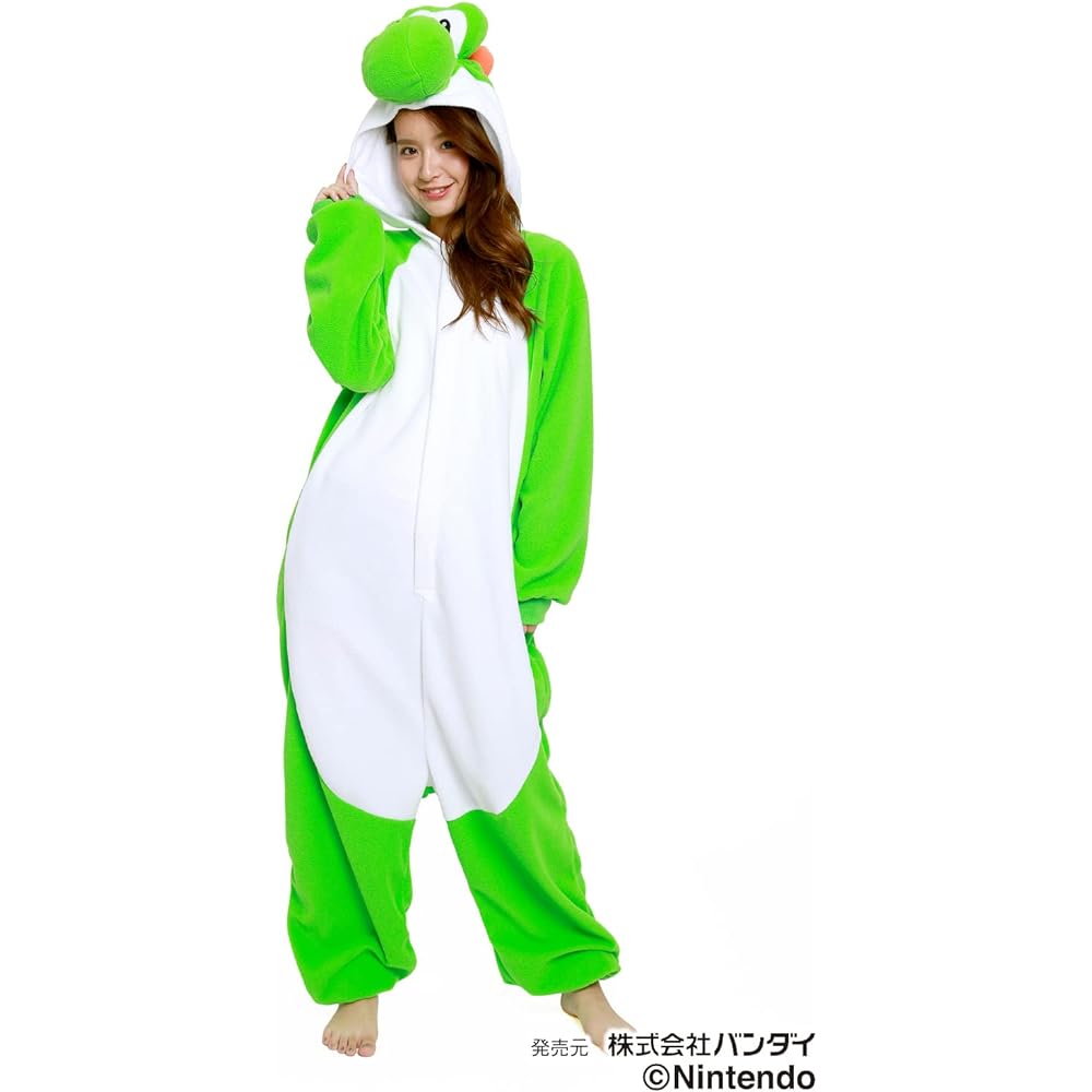 SAZAC Character Fleece Kigurumi Super Mario Yoshi