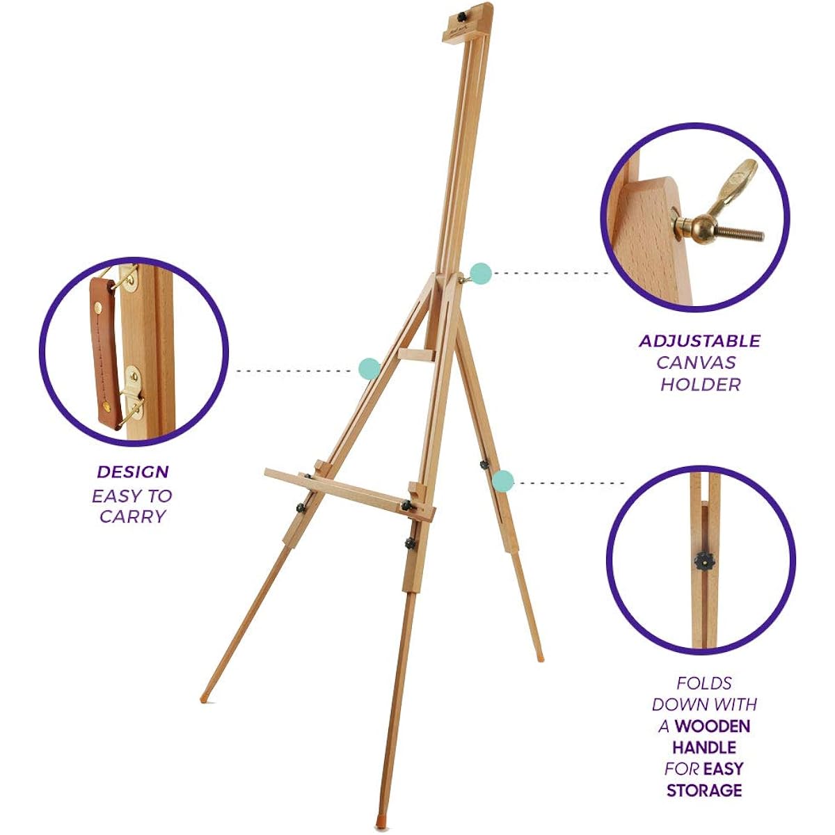 Montmartre Tripod Easel HD Beech