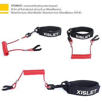 Xislet Lanyard Switch for Yamaha Jet Ski Waverunner VX Cruiser FX Engine Safety Stop Tether Replacement EW2-68348-00-00 Aftermarket 6K8-82556-00-00