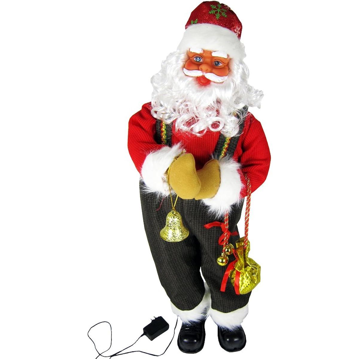 Music Dancing Santa Claus 90cm Singing Santa Brown 1502