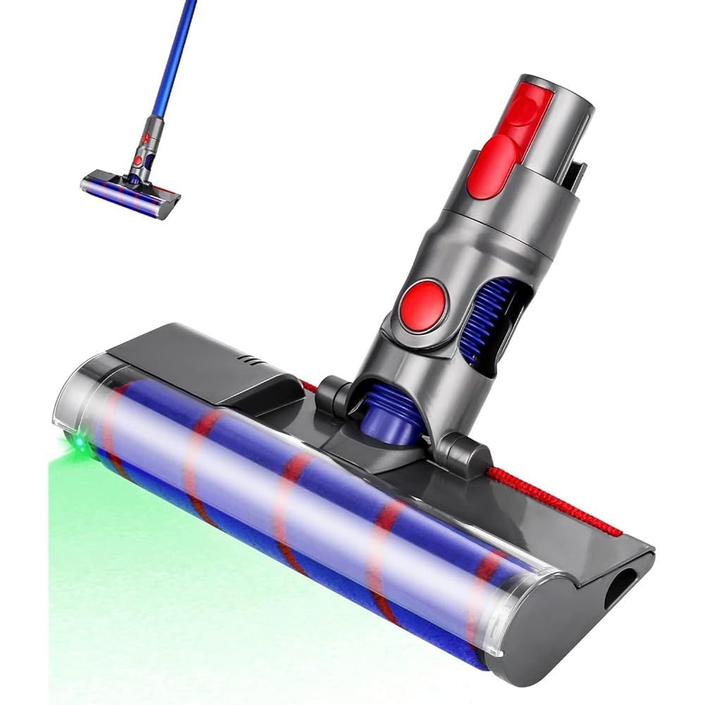 KIOMOKI Vacuum Cleaner V8 SLIM SV10 Head for Dyson V8 Slim Fluffy Extra (SV10K EXT BU) V8 Slim Fluffy (SV10K SLM) Vacuum Cleaner Head for V7 Slim (SV11 SLM) Dyson Vacuum Cleaner Head V8 SLIM Vacuum Cleaner Replacement Parts V8 SLIM Head