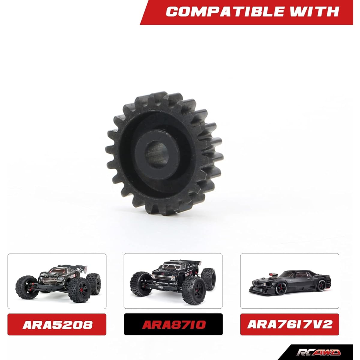 RCAWD 22T Pinion Gear & Wrench 8S BLX ARRMA 1/5 Kraton Outcast Roller 6S 4X4 BLX 1/7 Felony Fireteam Infraction Mojave 6S BLX 4WD 1/8 Kraton Notorious Outcast Talion Typhon Upgrade Part#ARA310969