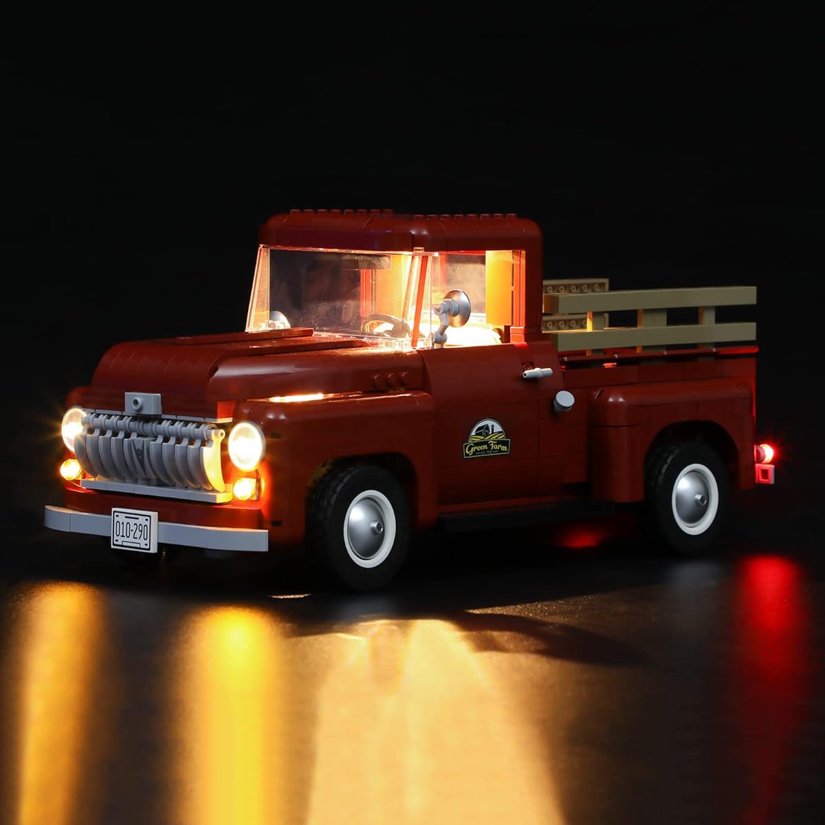 LIGHTAILING LED Lighting Kit for Lego-10290 Pickup Truck Building Blocks Model - LED Light Set Compatible with Lego Model (Lego Model Not Included)