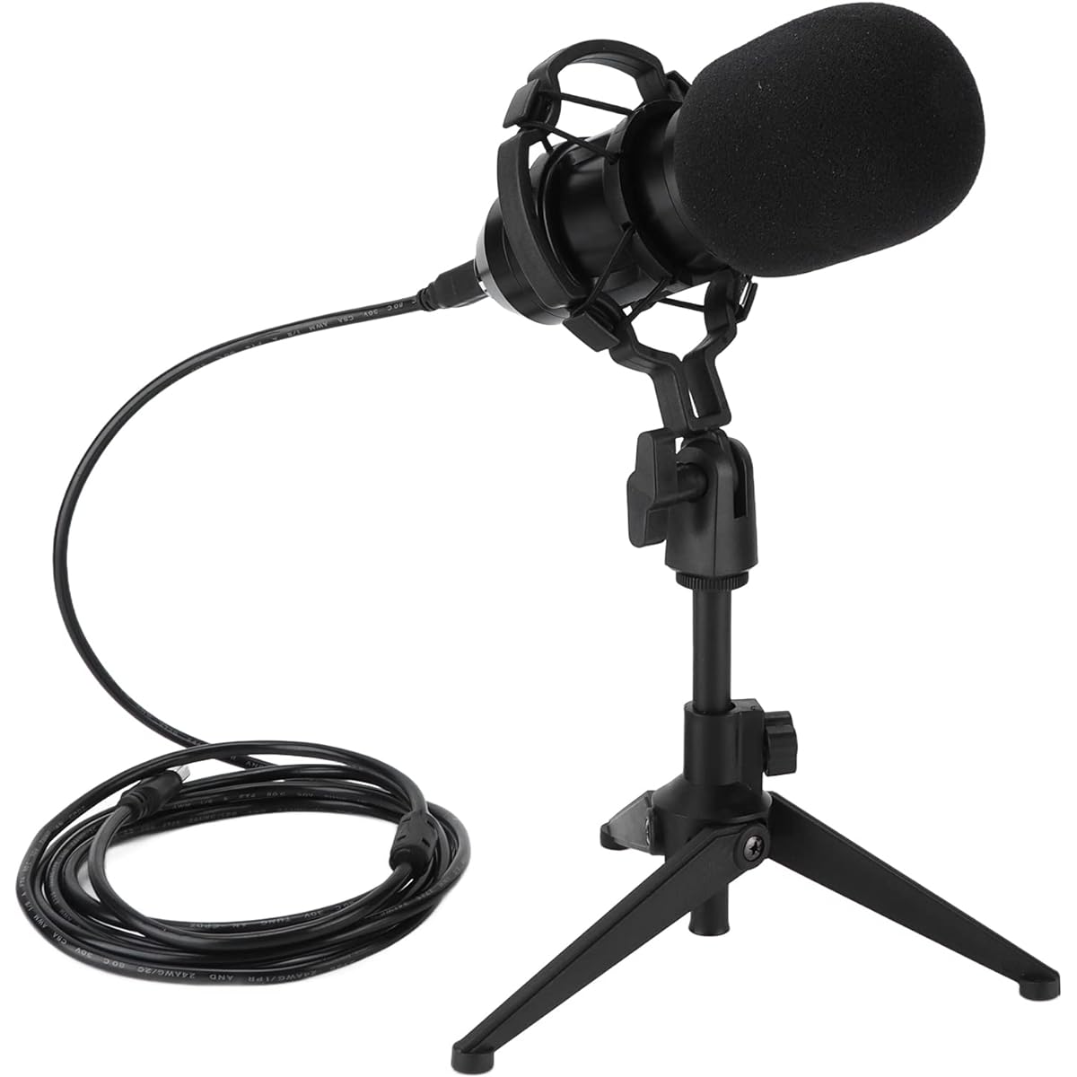 USB Microphone, Computer Condenser Recording Microphone with Tripod Stand for Podcasting, Recording