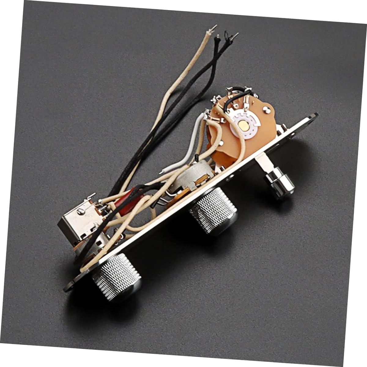 VICASKY 3 Pieces Iron Line Metal Guitar Pickup Wire Harness Guitar Potentiometer Harness Guitar Accessories Guitar Parts Loaded Control Plate Guitar Co