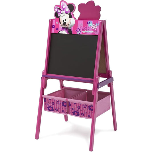 Delta Disney Minnie Mouse Wooden Easel Whiteboard for Girls te87574mn [Parallel Import]