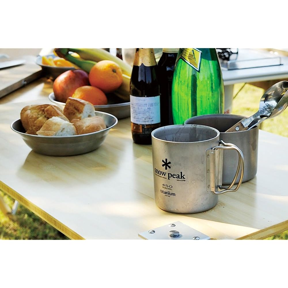 Snow Peak Titanium Double Mug 450 [Capacity 450ml] MG-053R