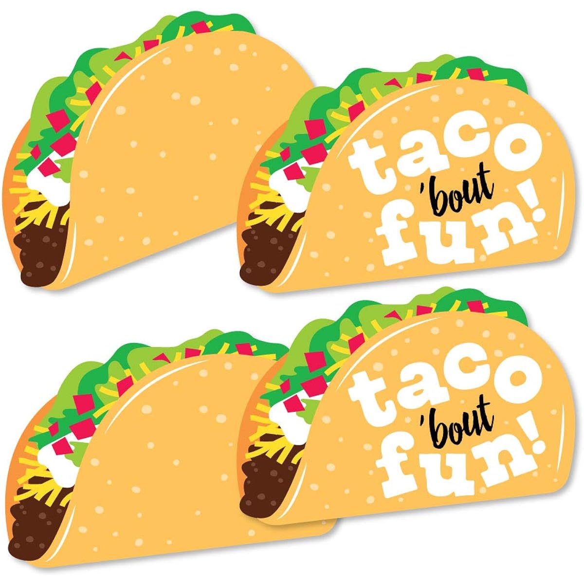 Big Dot of Happiness Taco'Bout Fun - Decorations DIY Mexican Fiesta Essentials - Set of 20