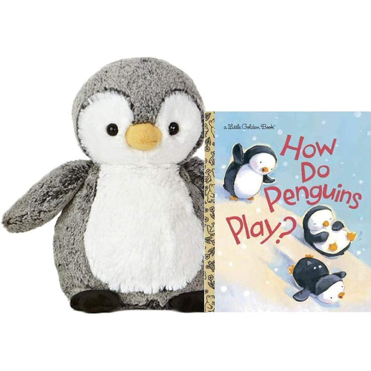 Aurora World Sweet and Soft Perky Penguin 9.5 inch Plush Toy Gift Set