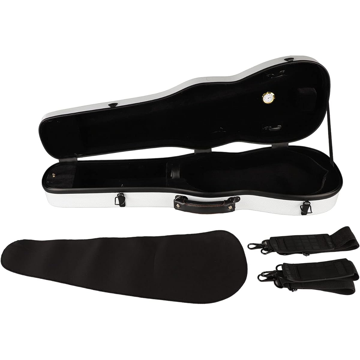 Violin Case, Violin Carrying Box Strong and Delicate 2 (White)