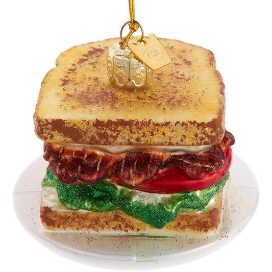 The Bridge Collection 5" Stacked BLT Sandwich Ornament - Holiday Home Christmas Tree Ornament