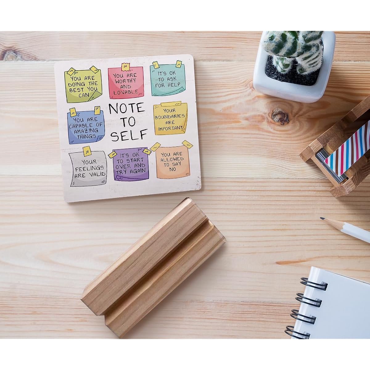 146-XQ-WSP-Inspirational Wooden Stand Plaque