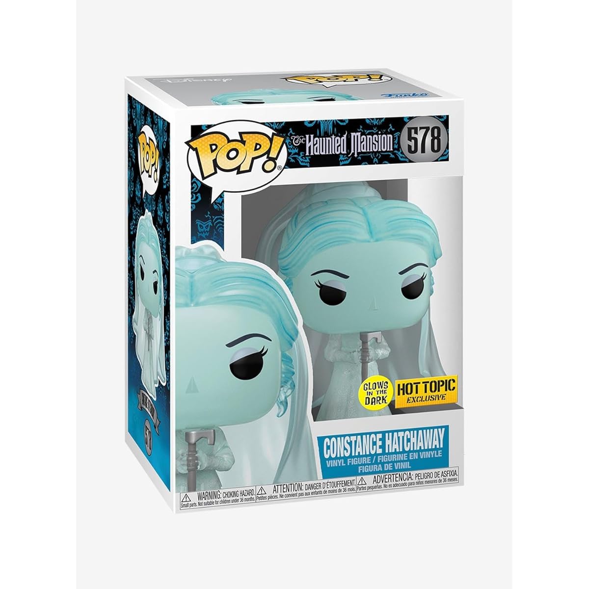 Funko Haunted Mansion POP Disney Constance Hatchaway Exclusive Vinyl Figure #578 [Glow in the Dark] Blue
