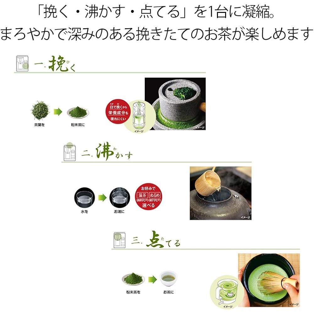 Sharp HEALSIO Tea Presso Green Standard Type TE-GS10B-G