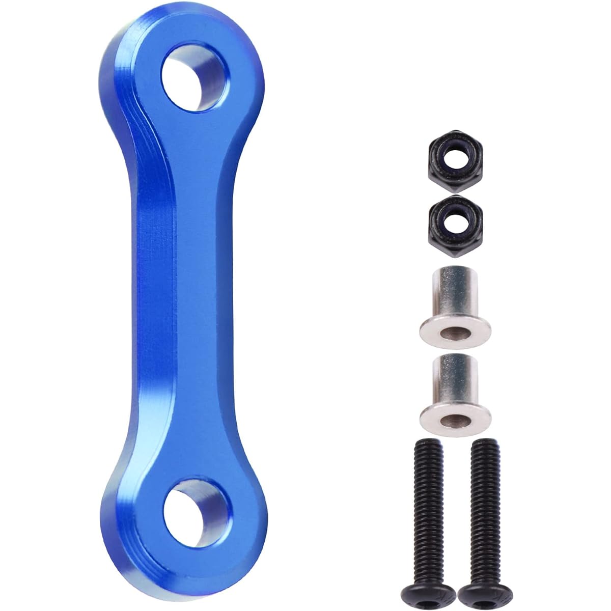ACEKEEPS Aluminum Steering Servo Horn Link Linkage Upgrade Parts for ARRMA RC 1/10 Senton 1/8 Typhon Outcast Talion 1/7 Felony Infraction Limitless Car (Navy Blue) 1 Pack