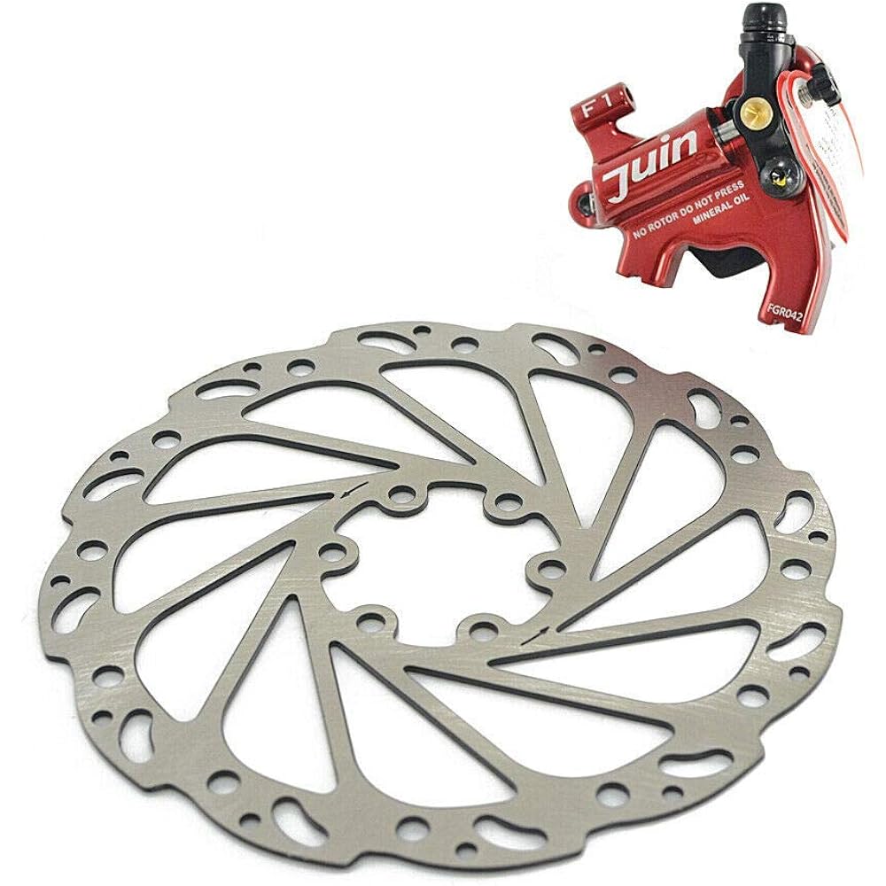 JUIN TECH F1 Hydraulic Flat mount Road CX Disc Brake set 160mm with Rotor,Red, JT1908