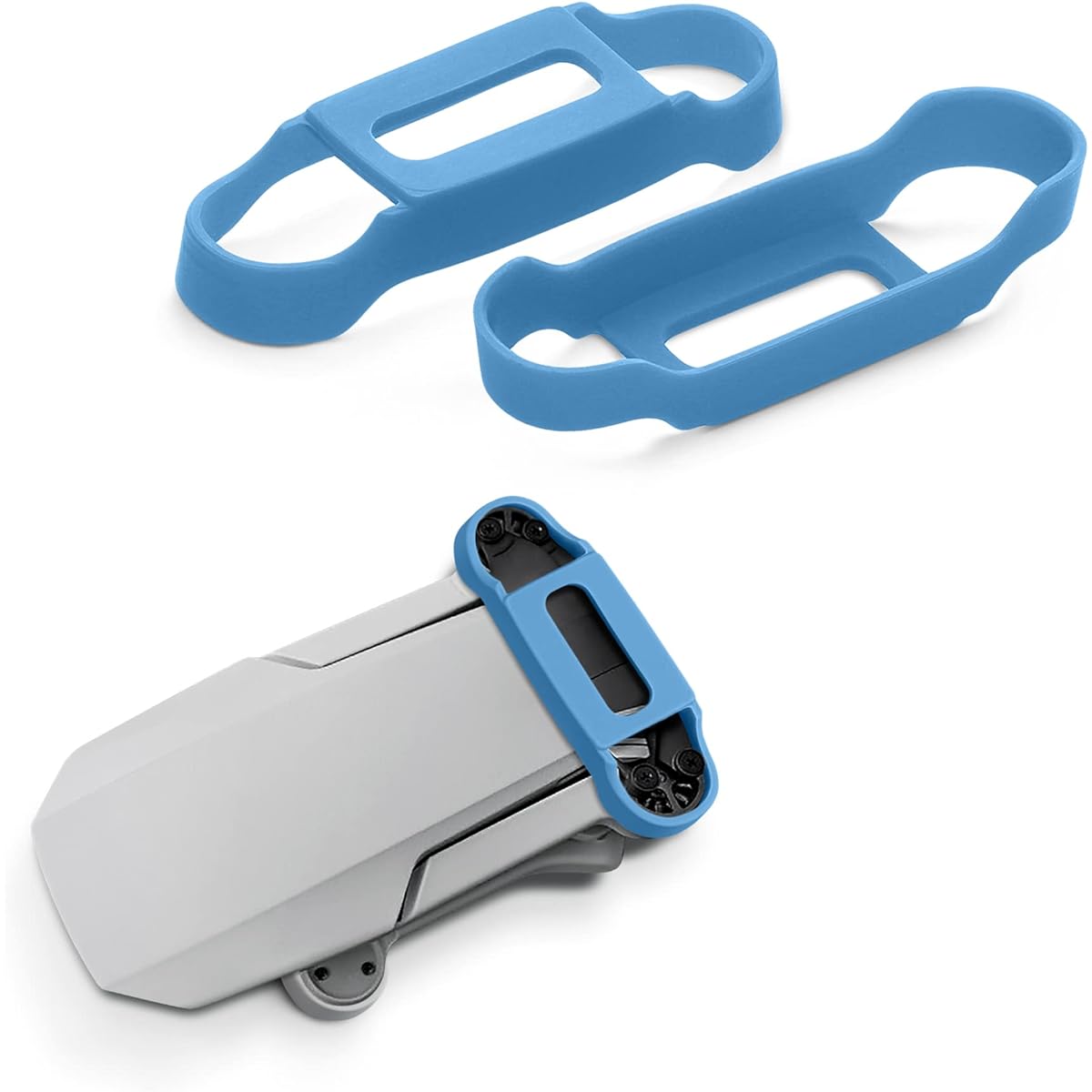 kwmobile 2x Propeller Guards for DJI Mavic Mini/Mini 2 / Mini SE - Drone Propeller Fixing Clips Blue