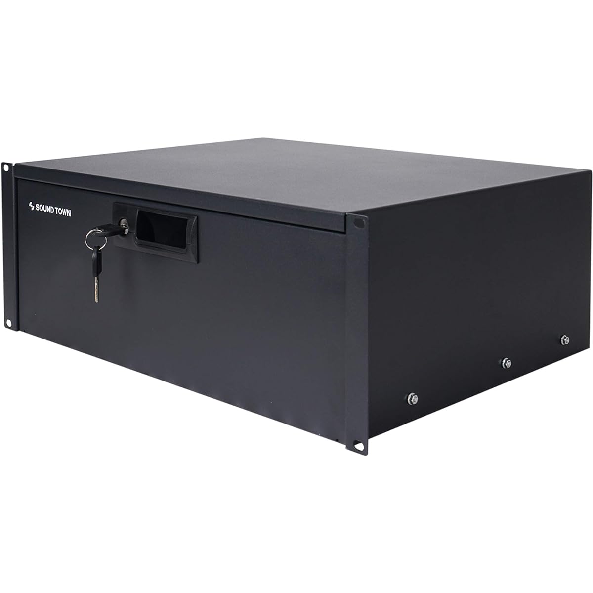 Sound Town 19" 4U Locking Rack Drawer with Protective Foam (STRD-4D)