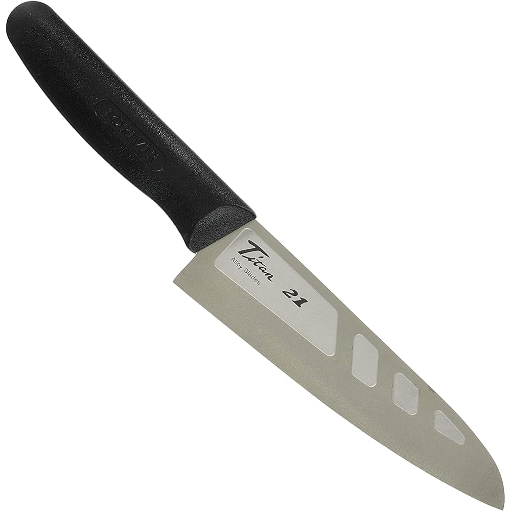 Forever Silver Titanium Santoku Knife 16cm HT-16