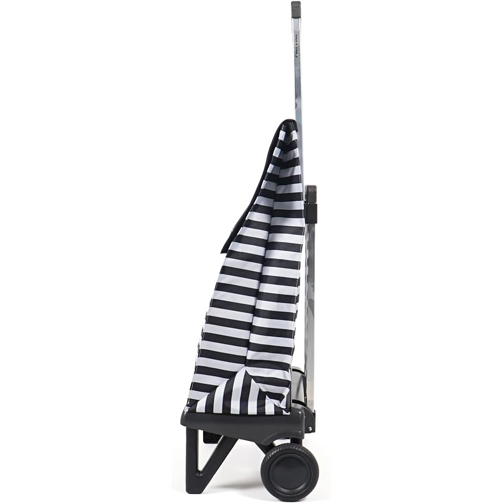 Rolser Folding Shopping Cart Pregamatic Marina Black 40L RS-102PL Large Capacity Compact Quiet Lightweight Smooth Levels Made in Spain