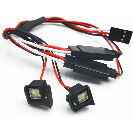 ARFIOWWY 1/24 RC LED Light Square Spotlight Lamp for Axial Scx24 AXI00001 AXI00002 B-17 AXI0005 Crawler Car