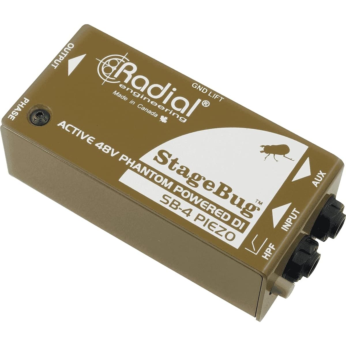 RADIAL StageBug SB-4 Piezo DI box for piezo pickups