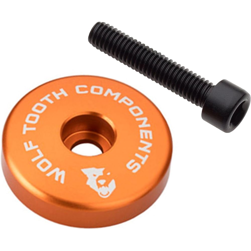 Wolf Tooth Ultralight Stem Cap with Integrated 5mm Spacer Blue