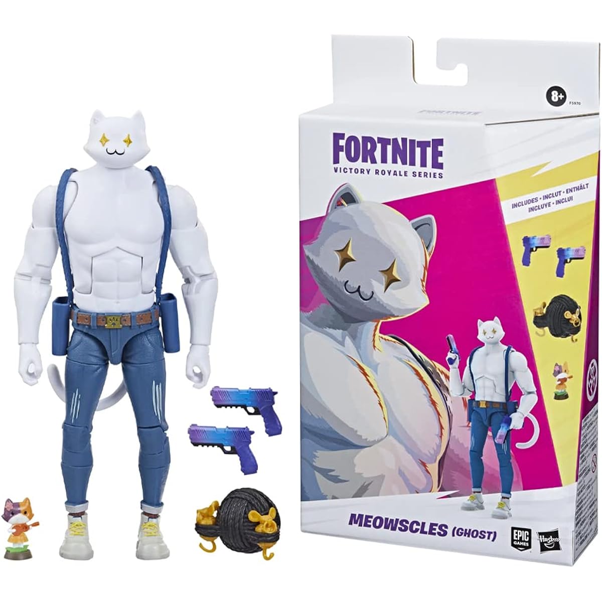 Fortnite Victory Royale Series Meowscles (Ghost) 6-Inch Collectible Action Figure F5950