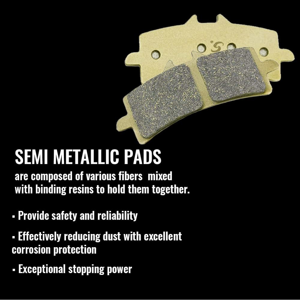 SYUU Motorcycle Replacement Front Rear Brake Pads Suzuki GSXR 600 GSXR 750 L 11-16 GSXR 1000 L 12-16 FA447F FA436R