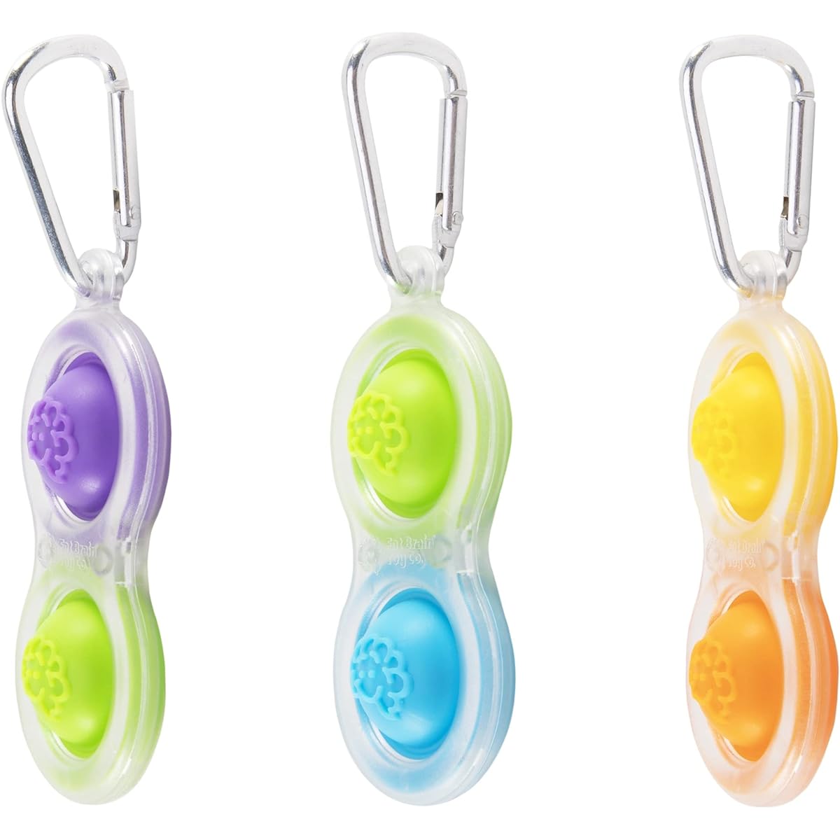 Fat Brain Toys Simpl Dimpl - Clear 3 Pack - Simpl Dimpl Clear 3 Pack Mind & Body Ages 3-12