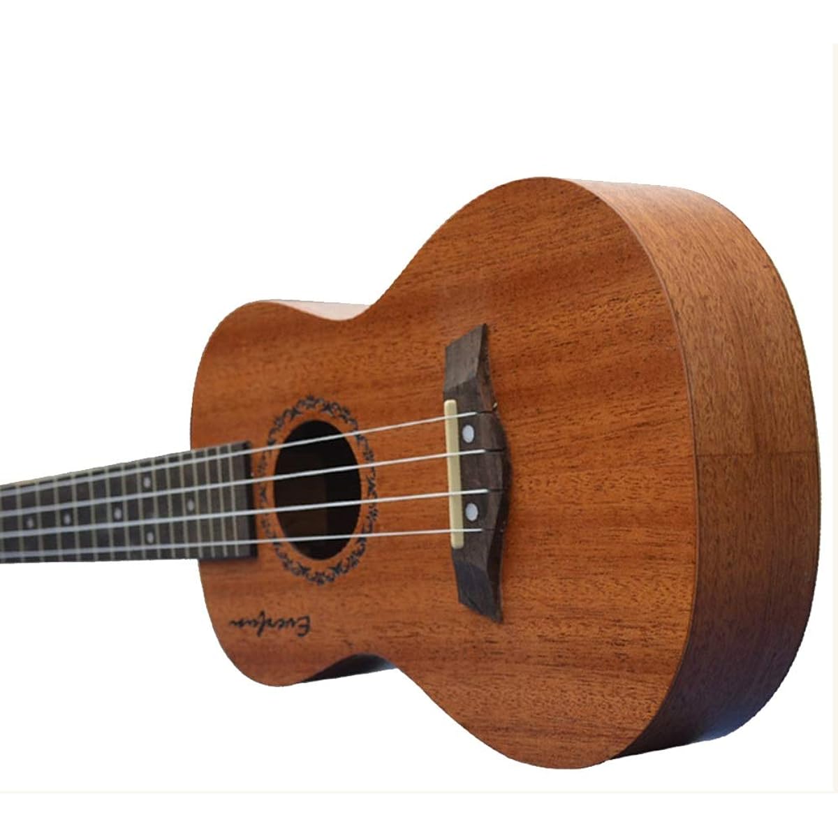 Ukulele Mahogany Wood Ukulele Kids Ukulele 4 Strings Instrument Gift 23 Inch Good Enough for Beginners (Color: Natural, Size: 23 inches)