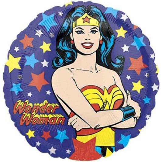 2.4cm Wonder Woman Foil Balloon Party Ware Decoration Novelty Gift