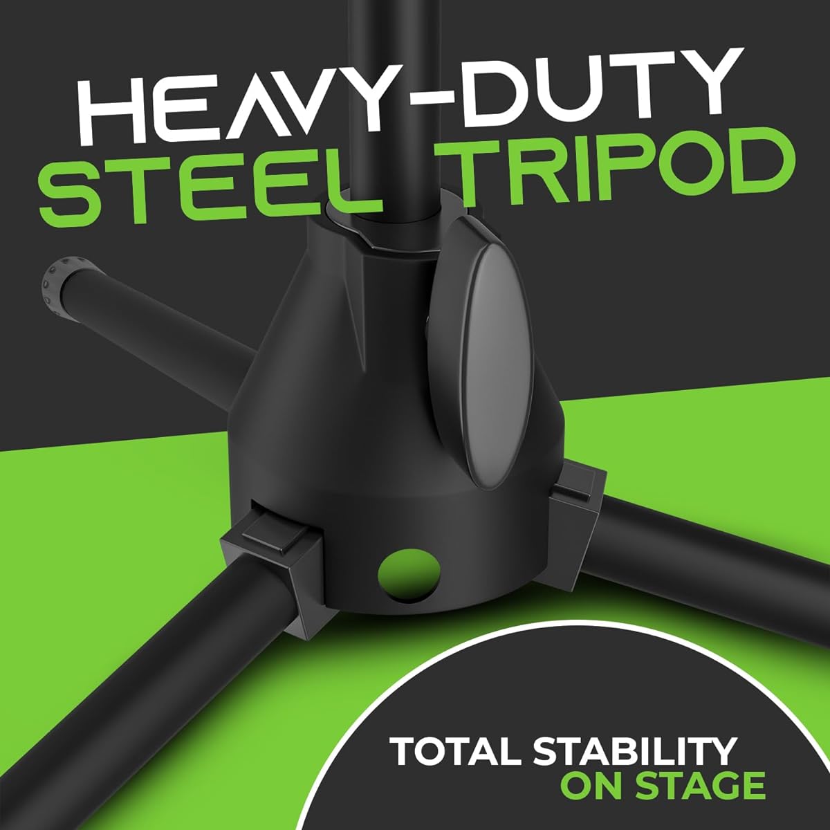 GearIt Microphone Stand with Adjustable Boom and Tripod Base