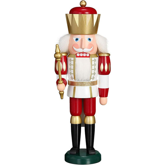 Nutcracker king red height 39 cm Erzgebirge Seiffen folk art original SV 11251