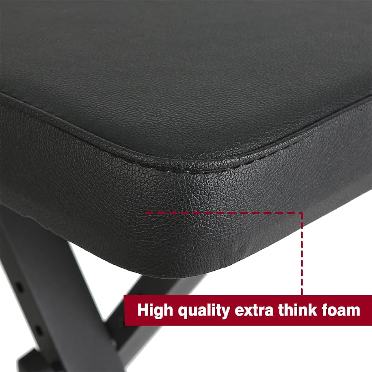 Glory Adjustable Padded Keyboard Bench Adjustable Piano Keyboard Bench X Style Stool Chair Seat Black