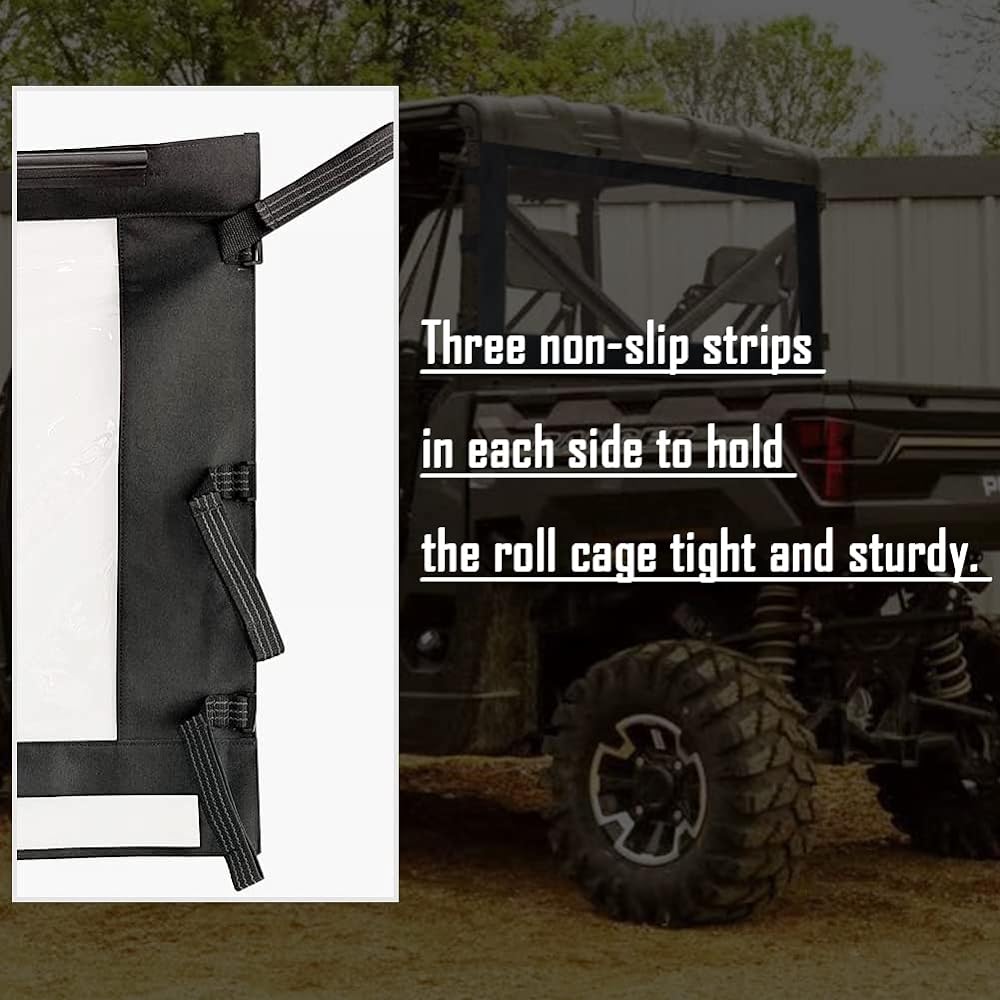 QYMOTO UTV Rear Dust Panel for Polaris Polaris Ranger XP 1000 900 / Crew Waterproof Dustproof Ranger Rear Windshield 2017-2023