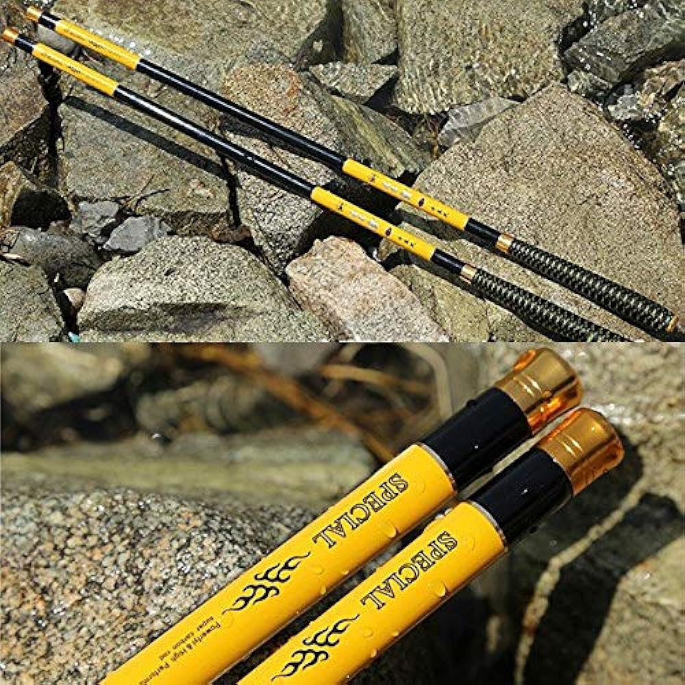 Wellvie Mountain Stream Rod, Total Length 6.3m, 630 cm, Carbide, Yamame, Char Fishing Fishing Rod, Mountain Stream Fishing, Swing, Closing Dimensions: Approximately 73cm, Carbon Rod, Tip Tip, For Lilian, Amago, Rainbow Trout, Haya, Rockfish, etc./Beginne