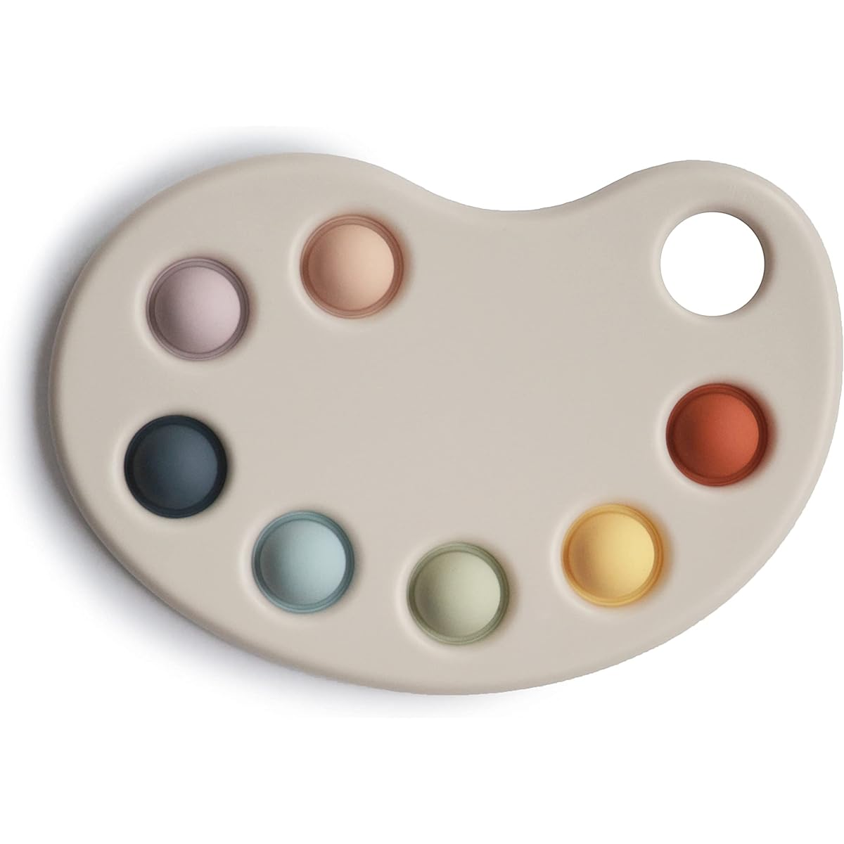 mushie paint palette press toy